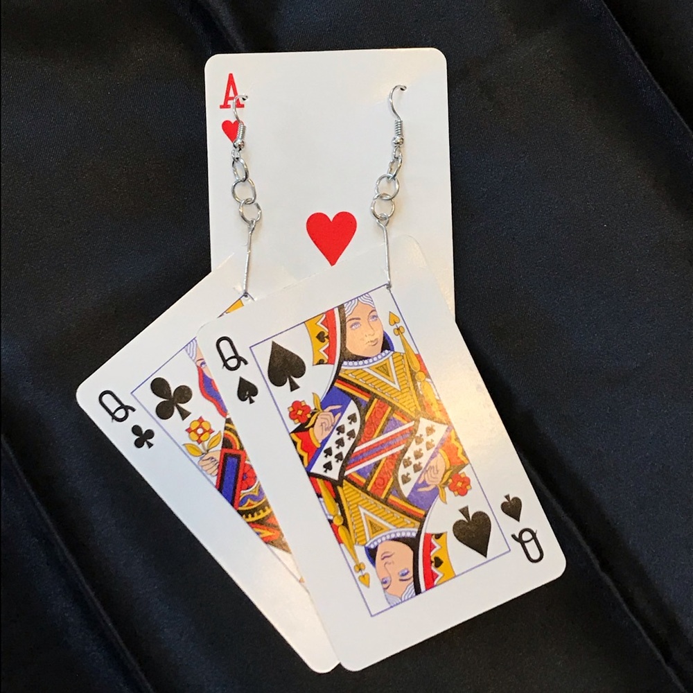 ✨Playing Card Handmade Earrings✨
